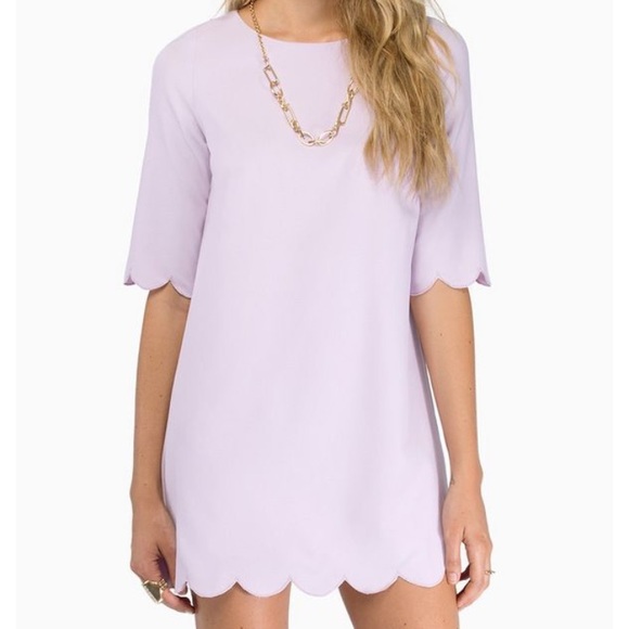 lilac shift dress